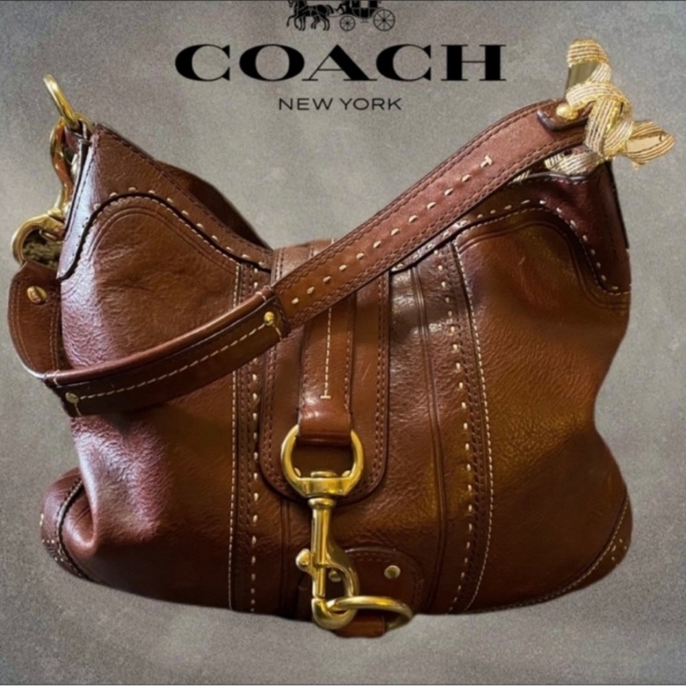 Coach Hamptons leather hobo bag - Picture 15 of 16